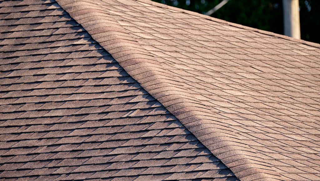 A freshly restored asphalt shingle roof.